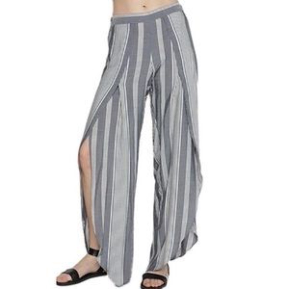 Anthropologie DREW Whitney Pant Striped Blue Small - Picture 11 of 11